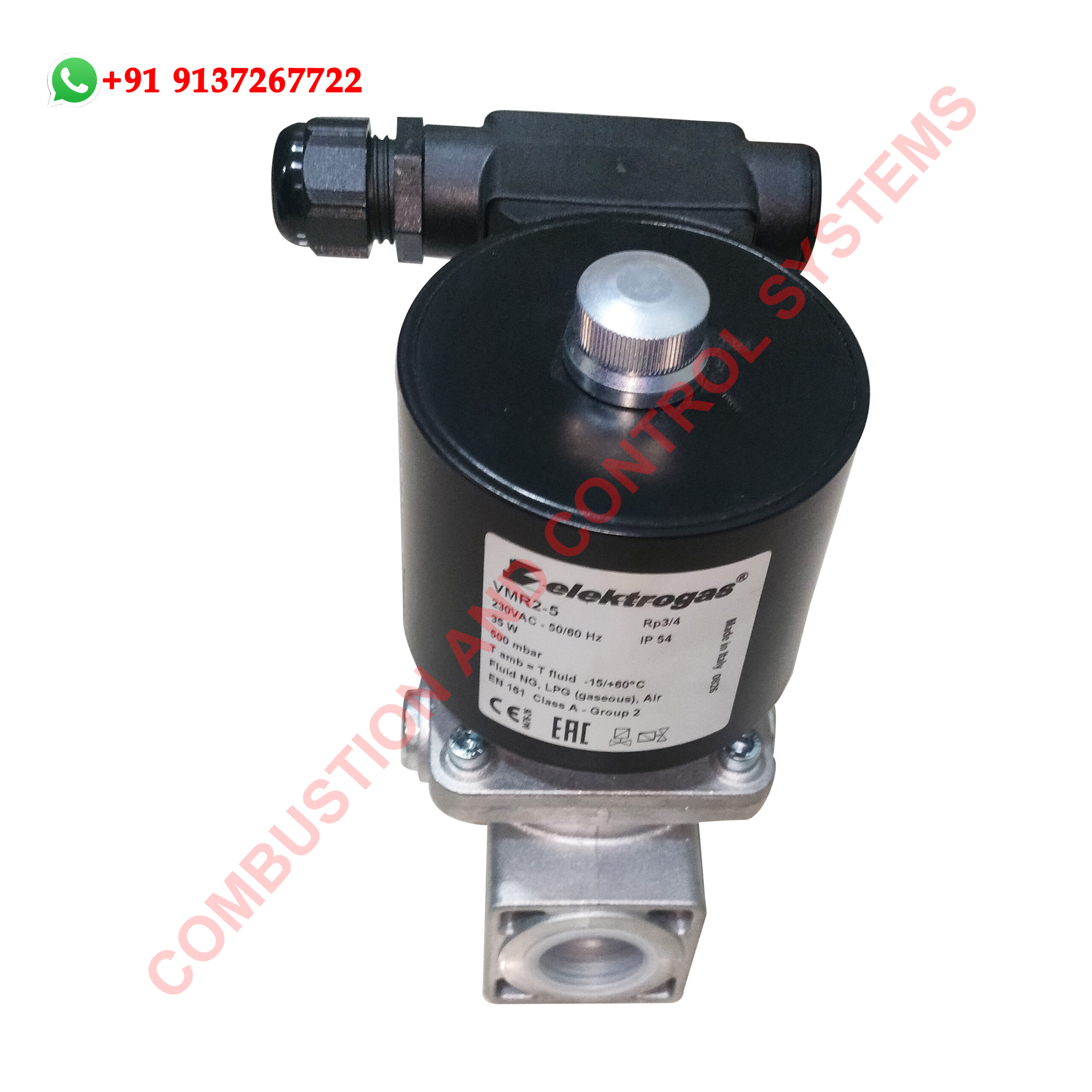 ELEKTROGAS Gas Valve 2 5 for industrial gas burner systems, offering reliable automatic gas shut off and safe operation..jpg