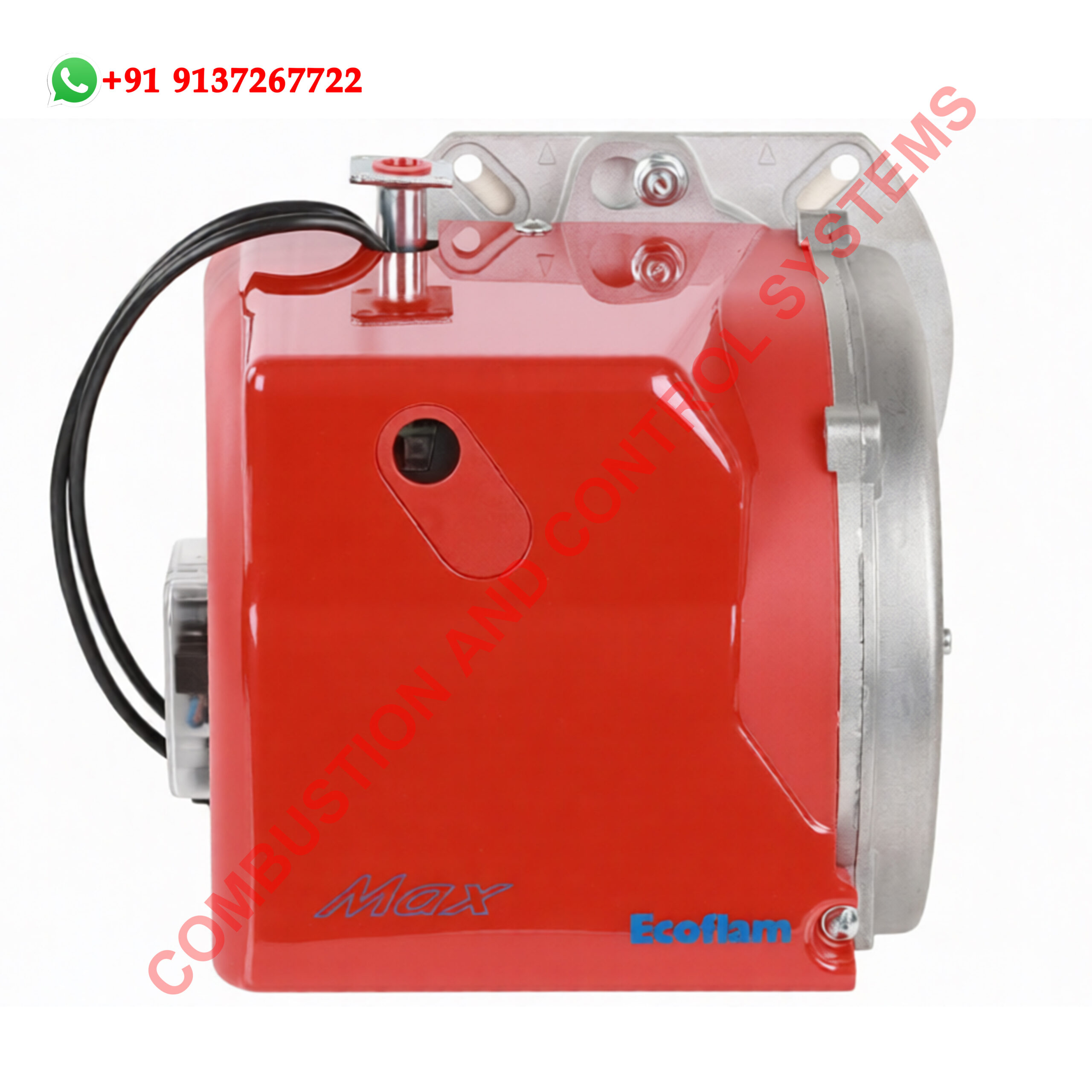 Ecoflam Max Gas 70 gas burner installed on industrial steam boiler.jpg