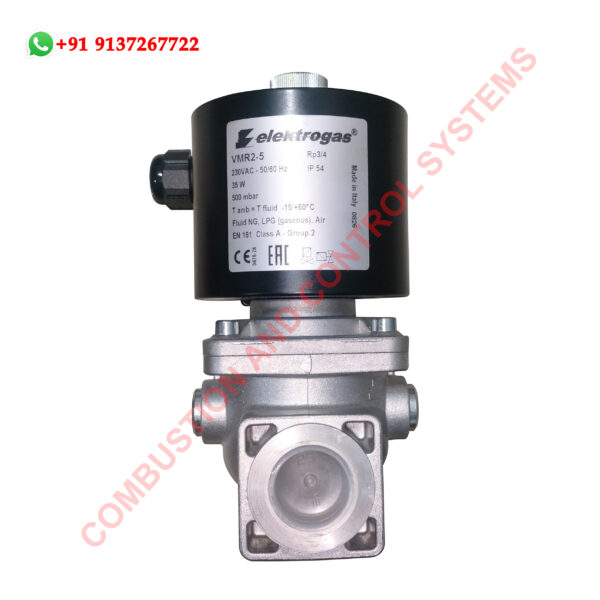 Front view of ELEKTROGAS Gas Valve 2 5 with aluminum body and threaded gas connections.jpg (1)