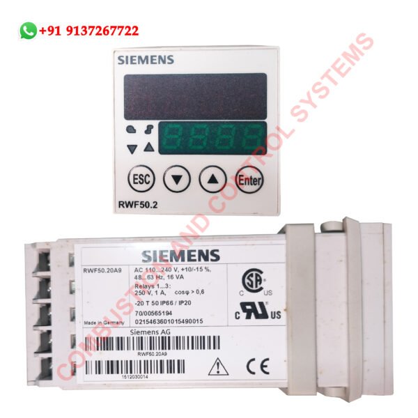Siemens RWF50.20A9 industrial process controller for furnace automation.jpg
