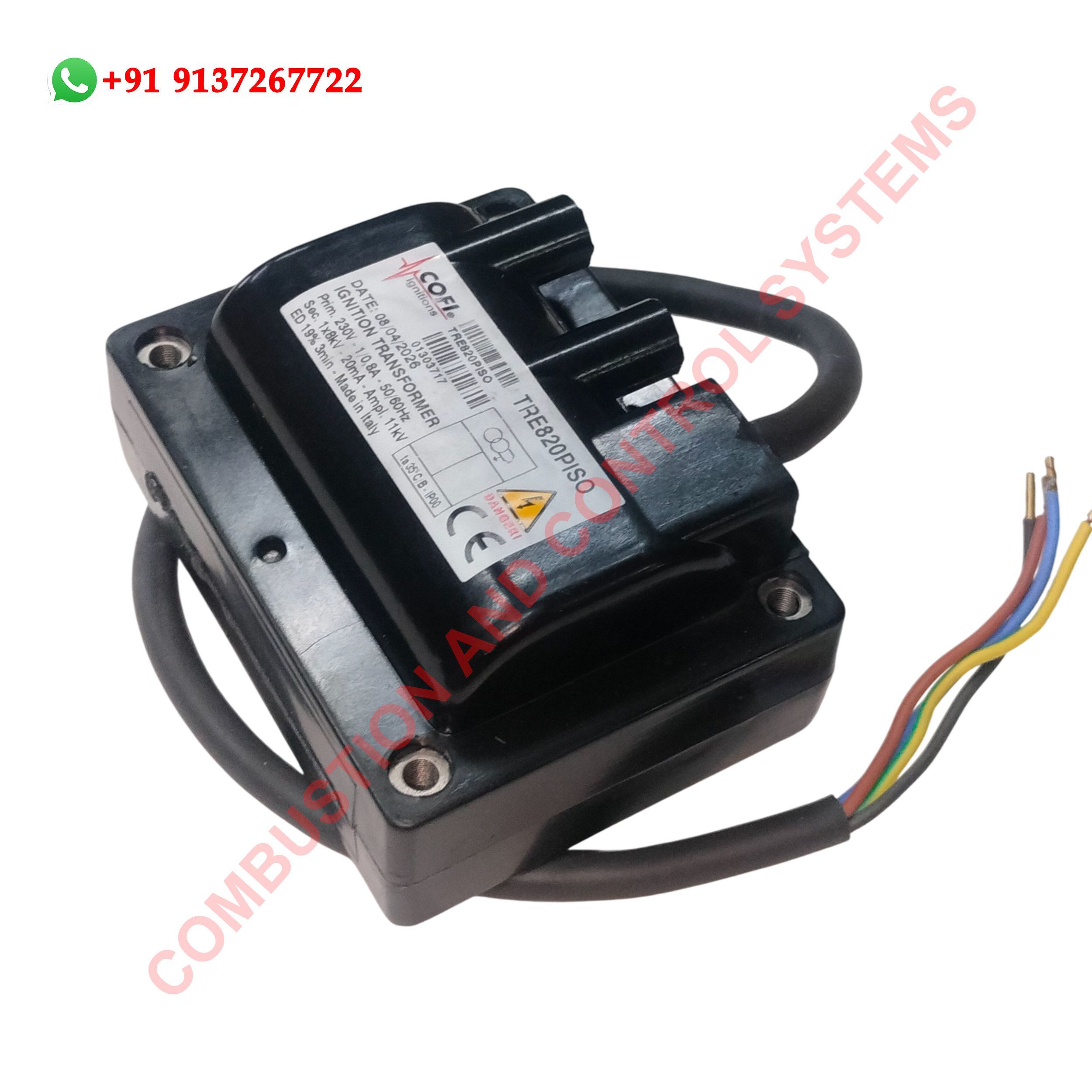 Electrical connection terminals of Cofi TRE 820 PISO ignition transformer.jpg