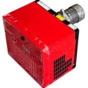 Riello 40 G10 industrial oil burner installed