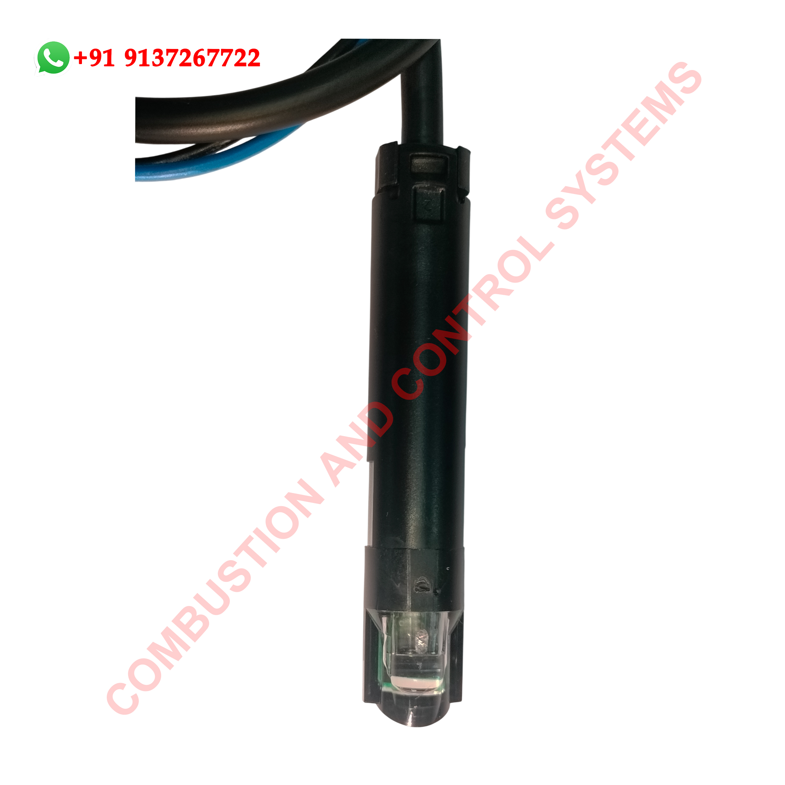 Side profile of Siemens QRB4A B050B70 flame sensor for oil burners.jpg